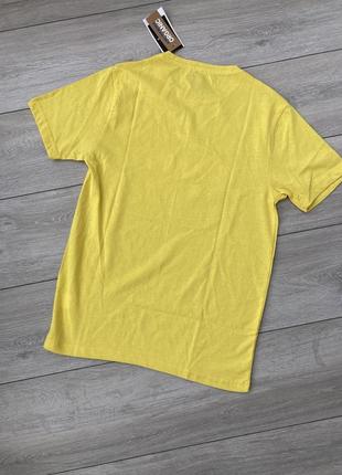Жовта котонова чоловіча футболка, с5 фото