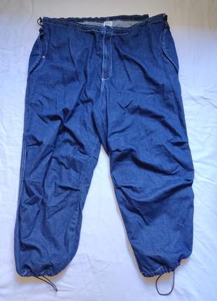 Новые штаны парашуты на утяжках джинсы baggy