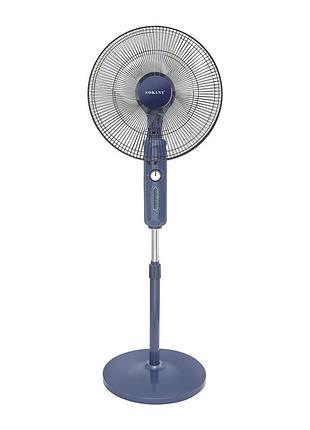 Вентилятор підлоговий sokany sk-19007 3 швидкості 5 лопатей