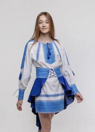 Украинское вышитое платье для девочки 2в16 фото