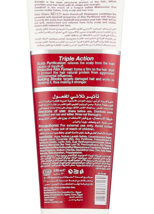 Eva hair clinic keratin shampoo anti - dandruff шампунь з кератином проти лупи e-keratin2 фото