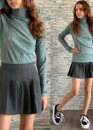 Детская юбочка в складку zara/детская юбка зара