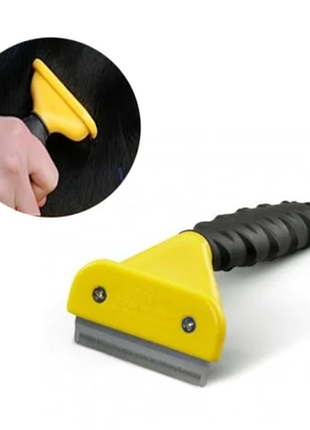 Гребінець для тварин розмір м жовтий