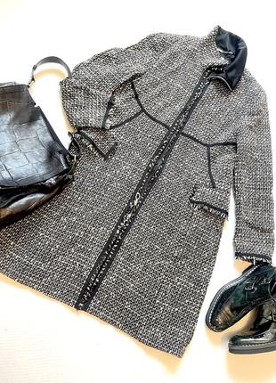Твидовое пальто laurel (escada) шерсть , шелк