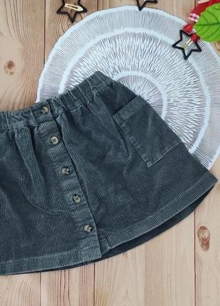 Юбка вельветовая на 7-8 лет