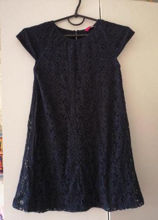 Платье гипюровое y. d, размер 10-11 лет