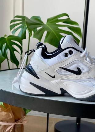 Кроссовки nike m2k tekno white black8 фото