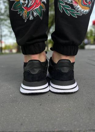 Чоловічі кросівки adidas zx 500 black/white6 фото