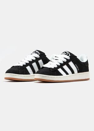 Жіночі кросівки adidas campus 00s black white premium