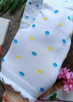 Белые детские гольфы патриотические подколенники праздничные подколенники 26-30 размер7 фото