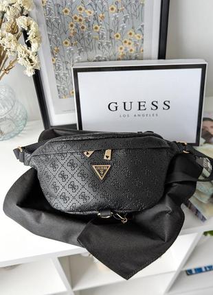 Бананка guess lux чорний стеганий є