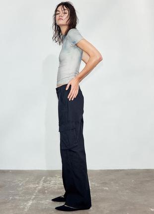 Круті широкі прямі брюки, брючки, штани карго h&m, великий розмір, батал