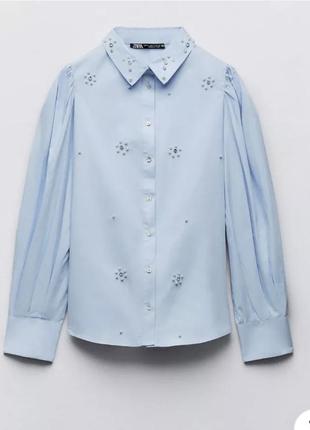 Сорочка блуза zara жіноча р.хс
