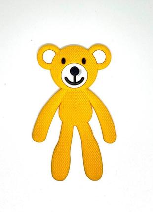 Нашивка bear ведмедик 45х75 мм (жовта)