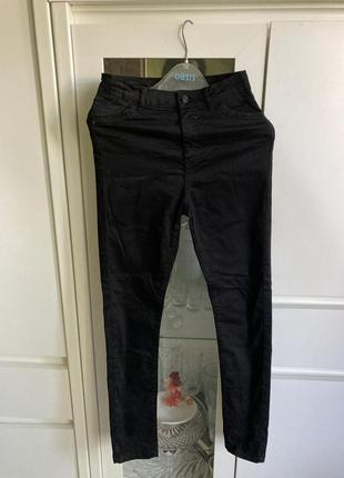 Bershka xs/s идеальные стретч черные зауженные джинсы скинни высокая посадка