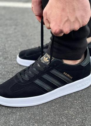 Мужские черные кроссовки adidas адидас3 фото