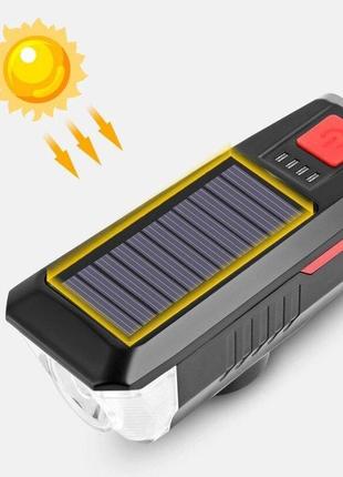 Велофара solar luz fy316 с сигналом