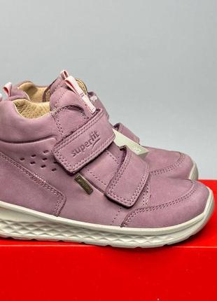 Детские утепленные кожаные ботинки superfit breeze gore-tex 20 р, демисезонные ботинки суперфит для