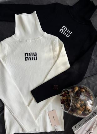 Гольфи водолазки miu miu