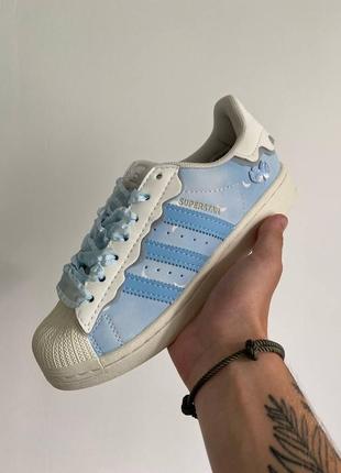 Adidas superstar cappuchino blue, кроссовки женские адедас, кроссовки адидас женски
