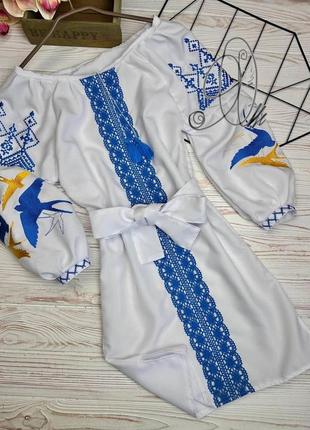 Вышитое платье вышиванное платье