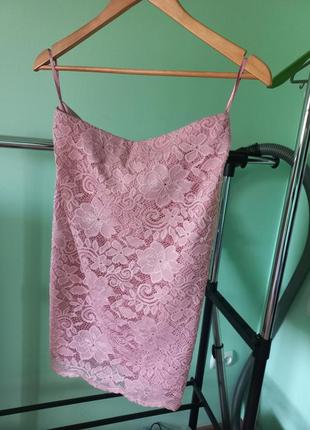 Юбка с кружевом