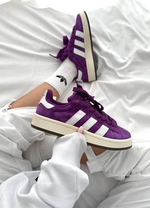 Женские кроссовки в стиле adidas campus “purple skate” premium.7 фото