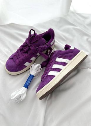 Женские кроссовки в стиле adidas campus “purple skate” premium.9 фото