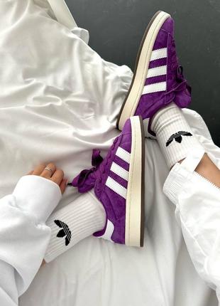 Женские кроссовки в стиле adidas campus “purple skate” premium.4 фото