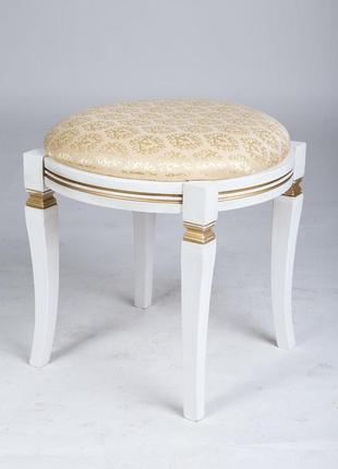 Банкетка кругла ф 460 (біла-патина/авилла2/2)