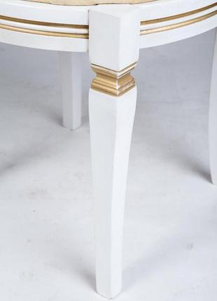 Банкетка кругла ф 460 (біла-патина/авилла2/2)