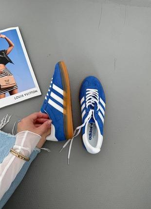 Женские кроссовки gazelle blue3 фото