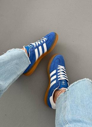 Женские кроссовки gazelle blue8 фото