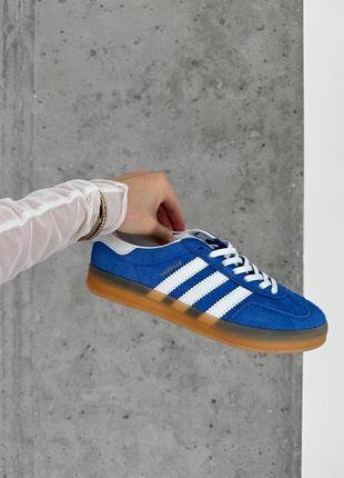 Женские кроссовки gazelle blue9 фото