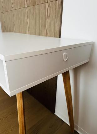 Стол письменный tamholt белый/натура