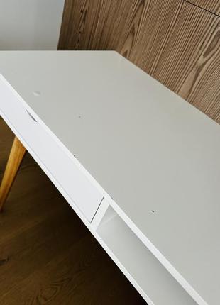 Стол письменный tamholt белый/натура