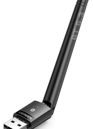 Usb bluetooth-адаптер ugreen bluetooth 5.3 передатчик для компьютера ноутбука black (cm656)