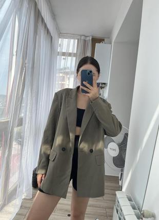 Пиджак хаки zara