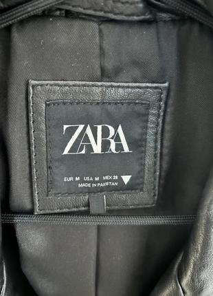 Куртка zara кожаная3 фото