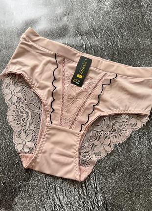 Сліпи з мереживом жіночі трусики висока посадка