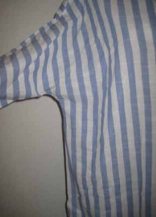 Женская рубашка в полоску zanzea р-р 4xl3 фото