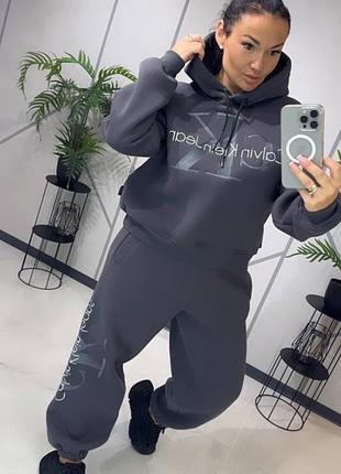 Костюм женский трёхнитка флис Plus calvin klein