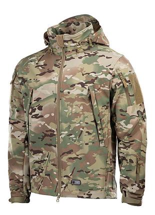 M-tac куртка soft shell mc, тактична зимова куртка, військова тепла куртка мультикам, чоловіча куртка