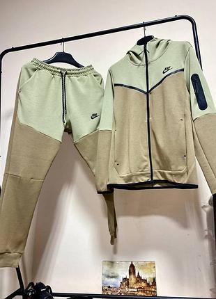 Мужской спортивный демисезонный костюм nike tech fleece