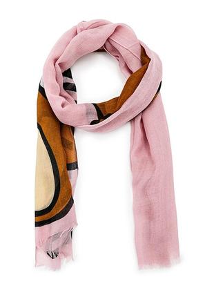 Шарф moschino жіночий рожевий (3317-4)