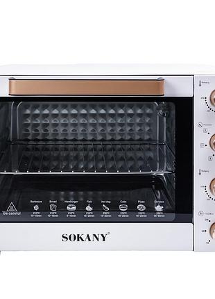 Настольная электродуховка для дома 60 л электропечь, духовая печь sokany 1700 вт духовка sk10010