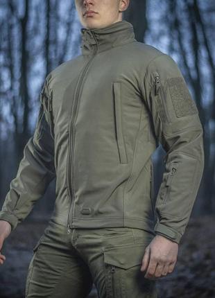 M-tac куртка soft shell olive, военная теплая куртка, мужская армейская куртка, тактическая зимняя куртка5 фото