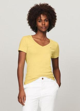 Жіноча футболка tommy hilfiger xs жовта