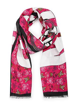 Шарф moschino жіночий рожевий (3314-2)