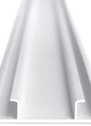 Алюмінієвий карниз стельовий посилений дворядний euro -2 білий6 фото